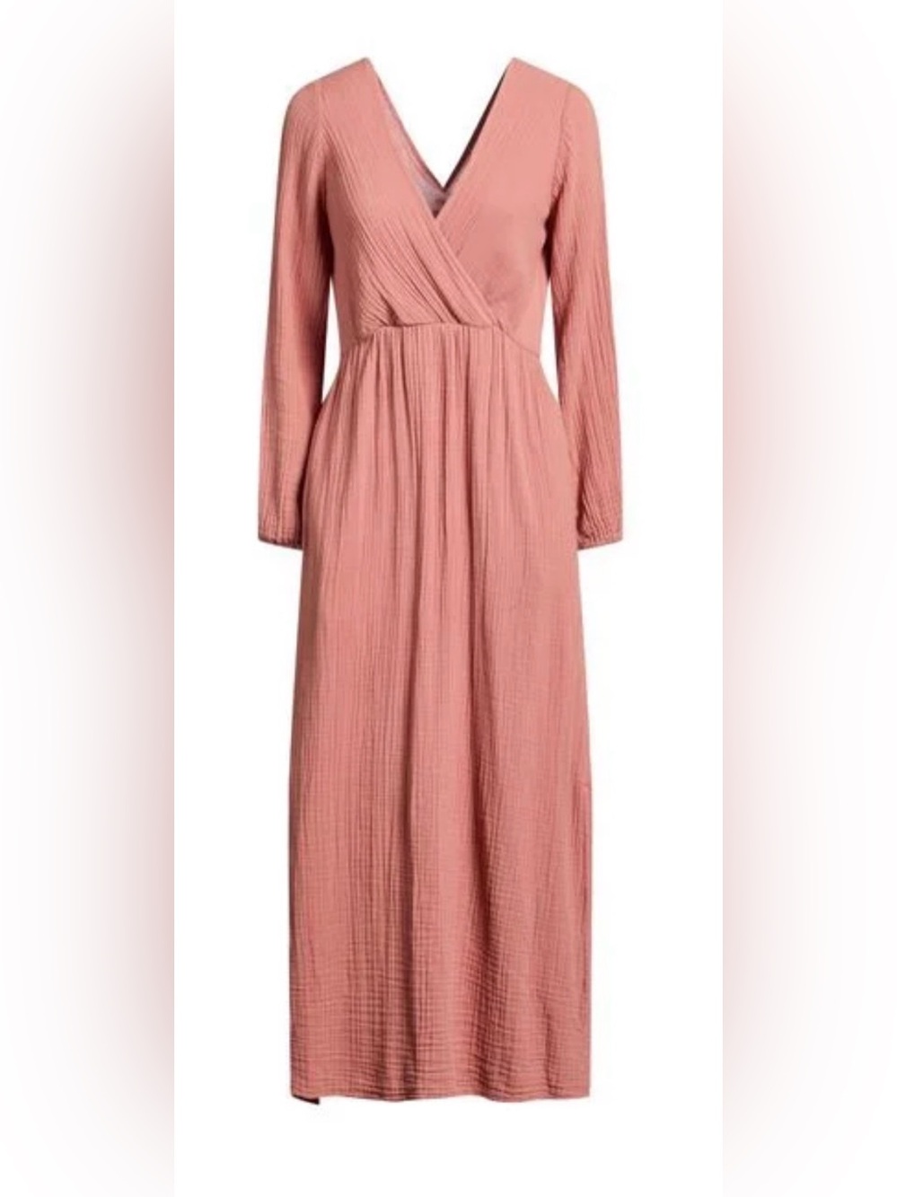 XiRENA Long-Sleeve Maxi Dress in Dusty Rose